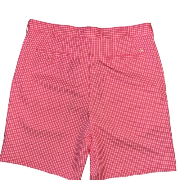 Peter Millar Pink SHACKLEFORD HYBRID GINGHAM SHORT - Picture 4 of 5